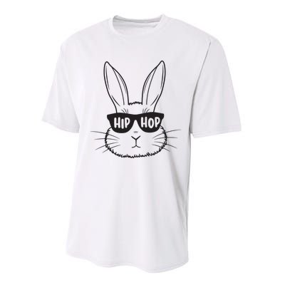 Easter Bunny Face Glasses Rabbit Happy Easter Performance Sprint T-Shirt