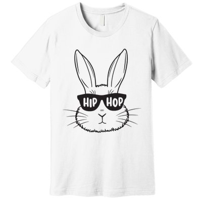 Easter Bunny Face Glasses Rabbit Happy Easter Premium T-Shirt