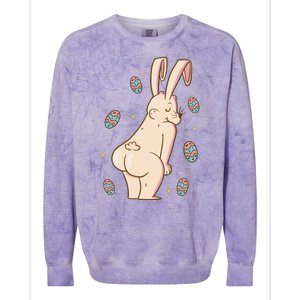 Easter Bunny Funny Twerk Colorblast Crewneck Sweatshirt