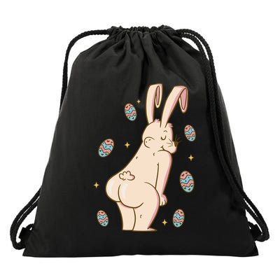 Easter Bunny Funny Twerk Drawstring Bag
