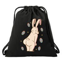Easter Bunny Funny Twerk Drawstring Bag