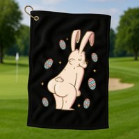 Easter Bunny Funny Twerk Golf Towel