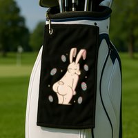 Easter Bunny Funny Twerk Golf Towel