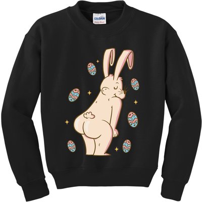 Easter Bunny Funny Twerk Kids Sweatshirt