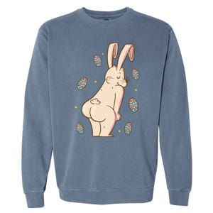 Easter Bunny Funny Twerk Garment-Dyed Sweatshirt