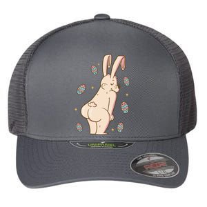 Easter Bunny Funny Twerk Flexfit Unipanel Trucker Cap