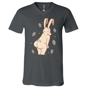 Easter Bunny Funny Twerk V-Neck T-Shirt