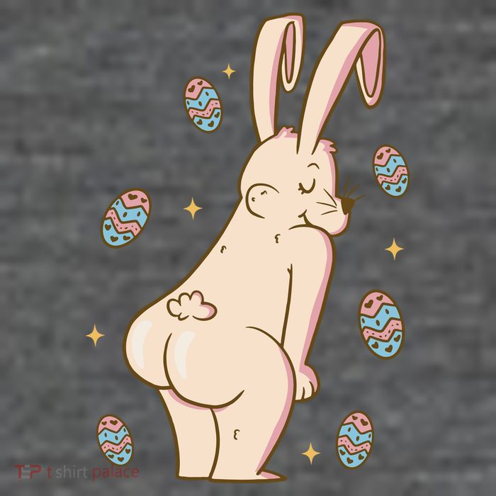 Easter Bunny Funny Twerk Flatbill Hat