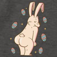 Easter Bunny Funny Twerk Vector Backpack