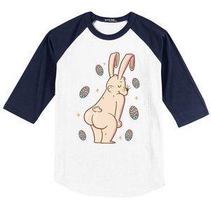 Easter Bunny Funny Twerk Baseball Sleeve Shirt