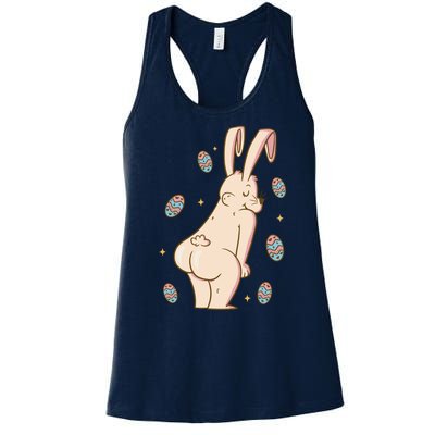 Easter Bunny Funny Twerk Women's Racerback Tank