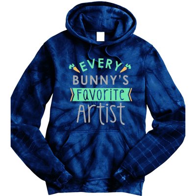 Every Bunny's Favorite Artist, Cute Easter Gift Tie Dye Hoodie