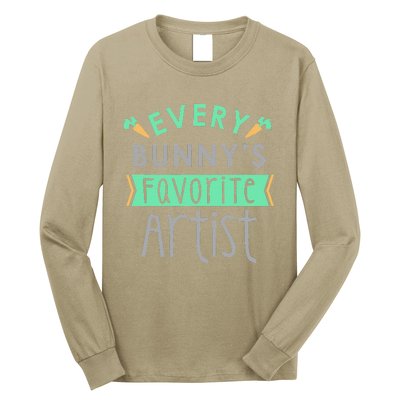 Every Bunny's Favorite Artist, Cute Easter Gift Long Sleeve Shirt