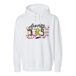 Every Bunnys Favorite Nurse Cute Easter Day Nurses Gift Garment-Dyed Fleece Hoodie