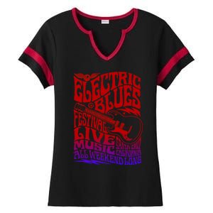 Electric Blues Festival Live Music Santa Cruz California Ladies Halftime Notch Neck Tee