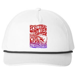 Electric Blues Festival Live Music Santa Cruz California Snapback Five-Panel Rope Hat