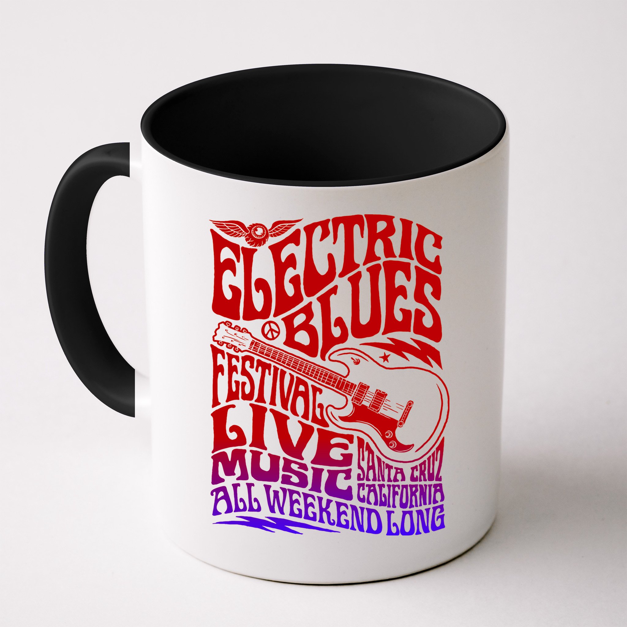 Electric Blues Festival Live Music Santa Cruz California Mug