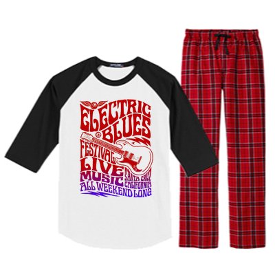 Electric Blues Festival Live Music Santa Cruz California Raglan Sleeve Pajama Set