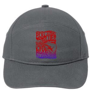 Electric Blues Festival Live Music Santa Cruz California 7-Panel Snapback Hat