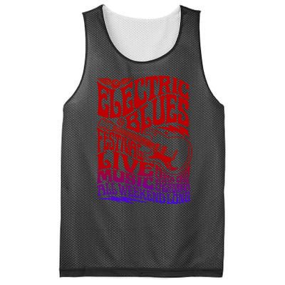 Electric Blues Festival Live Music Santa Cruz California Mesh Reversible Basketball Jersey Tank