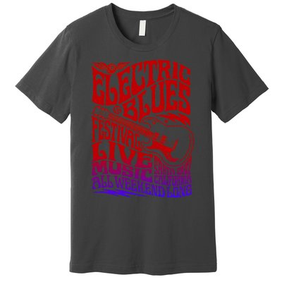 Electric Blues Festival Live Music Santa Cruz California Premium T-Shirt