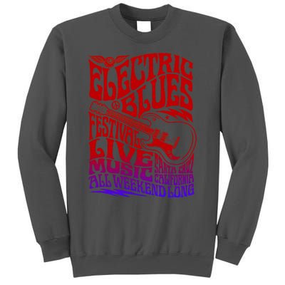 Electric Blues Festival Live Music Santa Cruz California Tall Sweatshirt