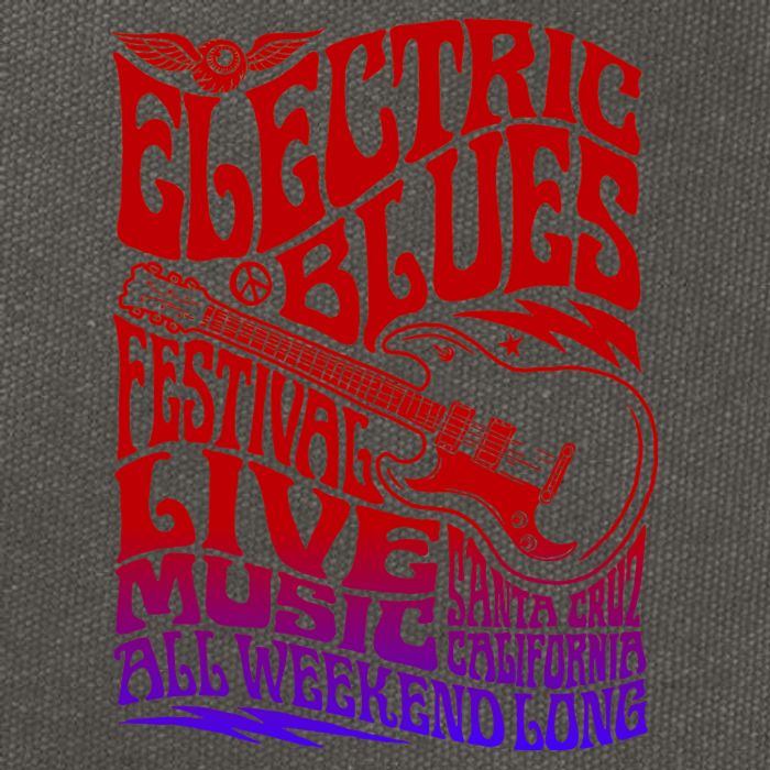 Electric Blues Festival Live Music Santa Cruz California Cotton Canvas Backpack