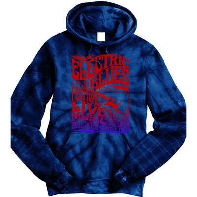 Electric Blues Festival Live Music Santa Cruz California Tie Dye Hoodie