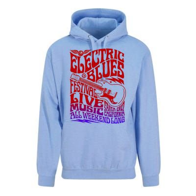 Electric Blues Festival Live Music Santa Cruz California Unisex Surf Hoodie