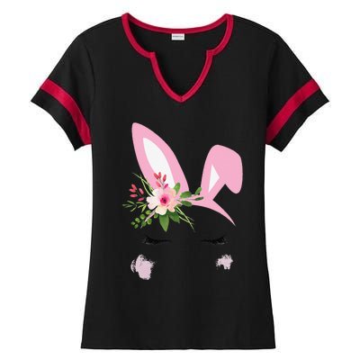 Easter Bunny For Tween Nage Women Ladies Halftime Notch Neck Tee