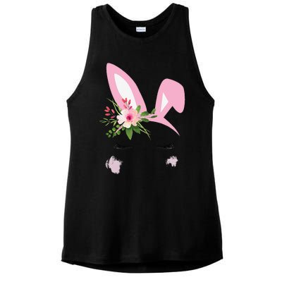 Easter Bunny For Tween Nage Women Ladies PosiCharge Tri-Blend Wicking Tank