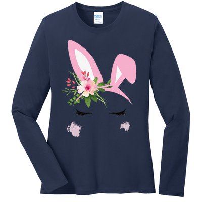 Easter Bunny For Tween Nage Women Ladies Long Sleeve Shirt