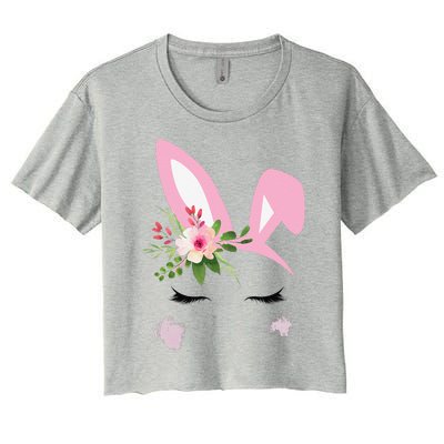 Easter Bunny For Tween Nage Women Women's Crop Top Tee