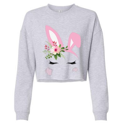 Easter Bunny For Tween Nage Women Cropped Pullover Crew