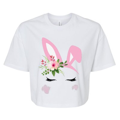 Easter Bunny For Tween Nage Women Bella+Canvas Jersey Crop Tee