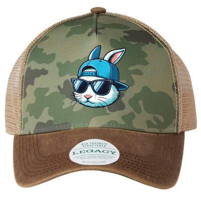 Easter Bunny Face Baseball Cap Sunglasses Rabbit Boy Legacy Tie Dye Trucker Hat