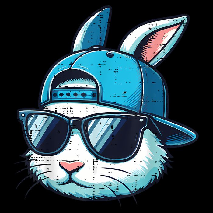 Easter Bunny Face Baseball Cap Sunglasses Rabbit Boy 16 in Basic Backpack