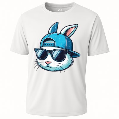 Easter Bunny Face Baseball Cap Sunglasses Rabbit Boy Performance Shirt