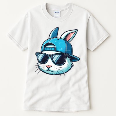Easter Bunny Face Baseball Cap Sunglasses Rabbit Boy Tall T-Shirt