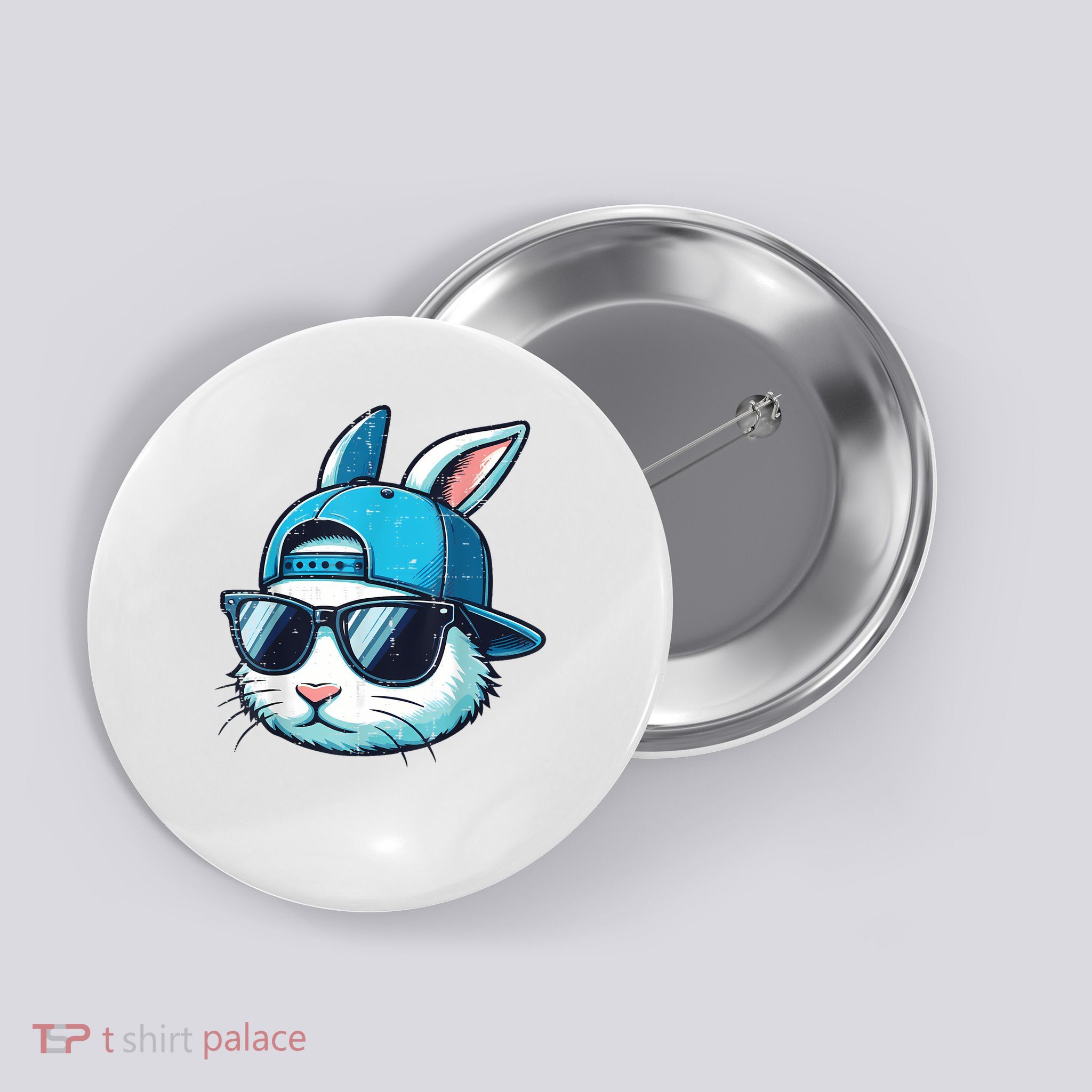 Easter Bunny Face Baseball Cap Sunglasses Rabbit Boy Button