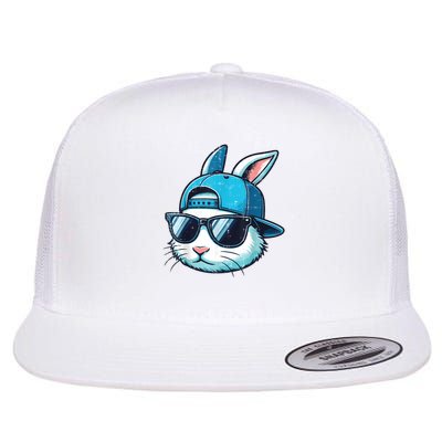 Easter Bunny Face Baseball Cap Sunglasses Rabbit Boy Flatbill Hat