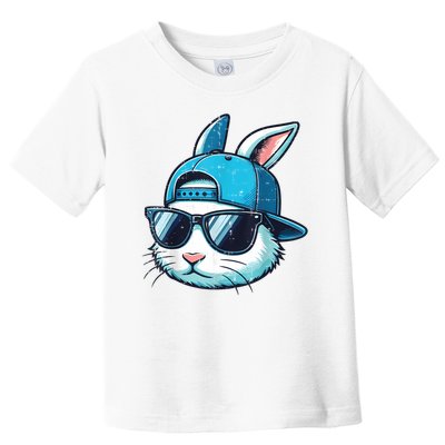 Easter Bunny Face Baseball Cap Sunglasses Rabbit Boy Toddler T-Shirt