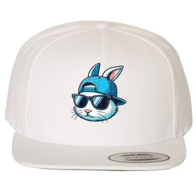 Easter Bunny Face Baseball Cap Sunglasses Rabbit Boy Wool Snapback Cap