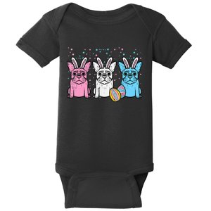 Easter Bunny French Bulldogs Frenchie Dogs Men Women Baby Bodysuit