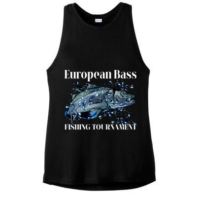 European Bass Fishing Tournament Ladies PosiCharge Tri-Blend Wicking Tank