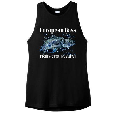 European Bass Fishing Tournament Ladies PosiCharge Tri-Blend Wicking Tank