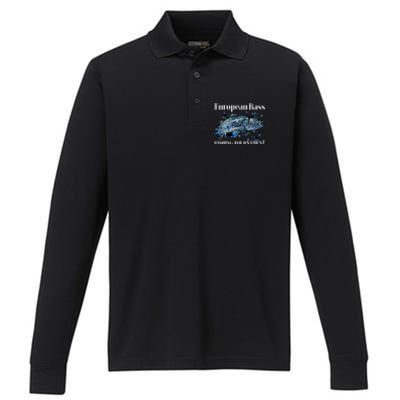 European Bass Fishing Tournament Performance Long Sleeve Polo