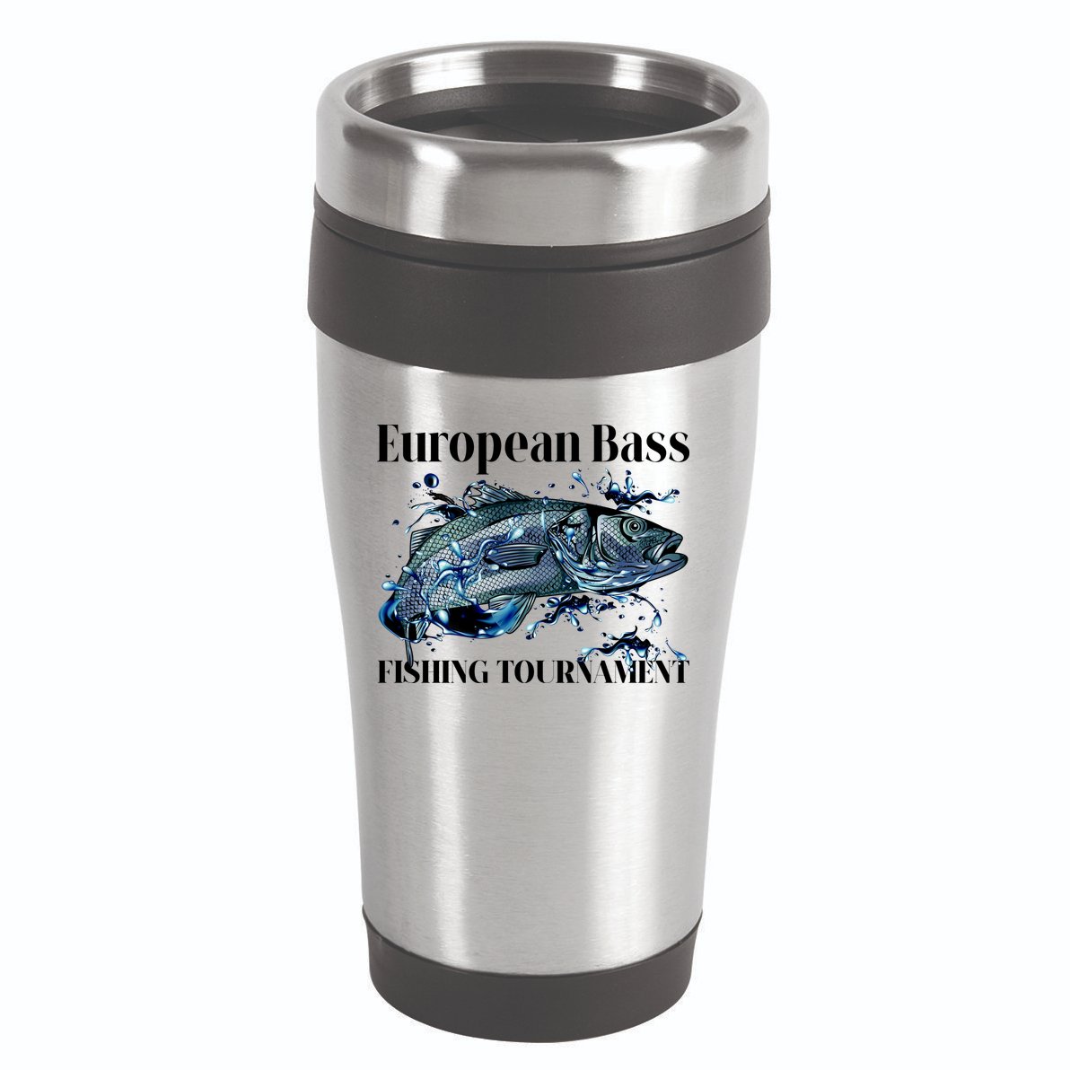 European Bass Fishing Tournament 16oz Travel Tumbler