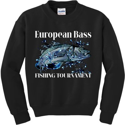 European Bass Fishing Tournament Kids Sweatshirt