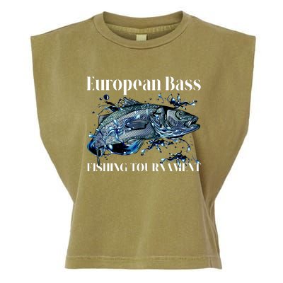 European Bass Fishing Tournament Garment-Dyed Women's Muscle Tee